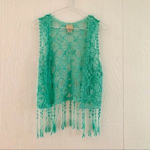 BKE Lace/Crochet Cover-Up Size XS